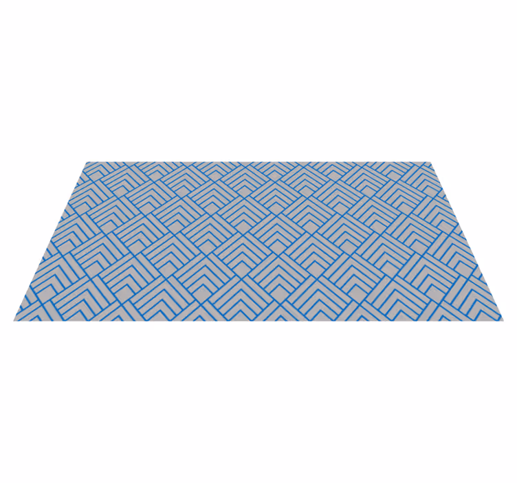 Chevron Lines Pattern geometric vinyl rug - TenStickers