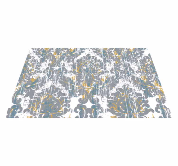 Mosaic vinyl rug abstract mosaic design - TenStickers