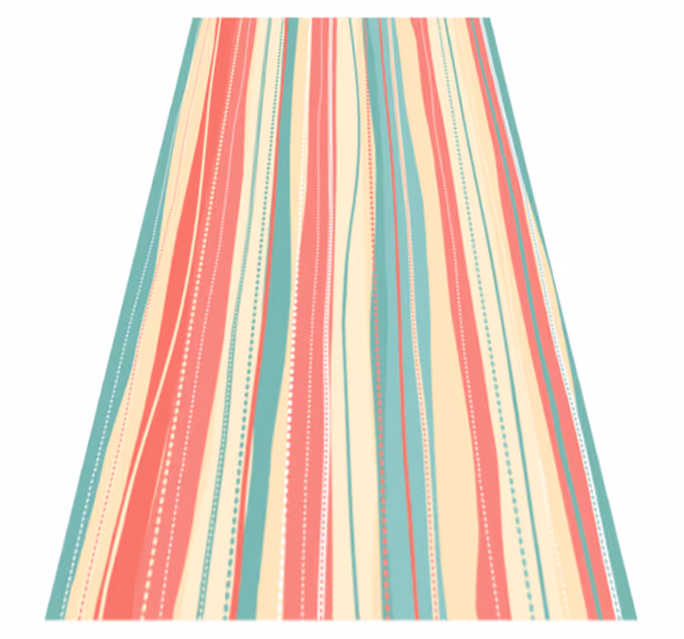 Striped Colorway stripes vinyl rug - TenStickers