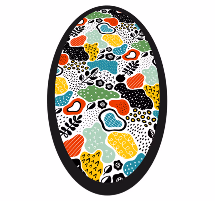 Vibrant Natural Motif nature vinyl rug - TenStickers