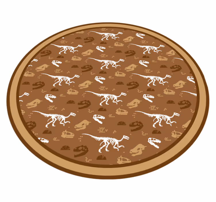 Dinosaur Motifs vinyl rug - TenStickers