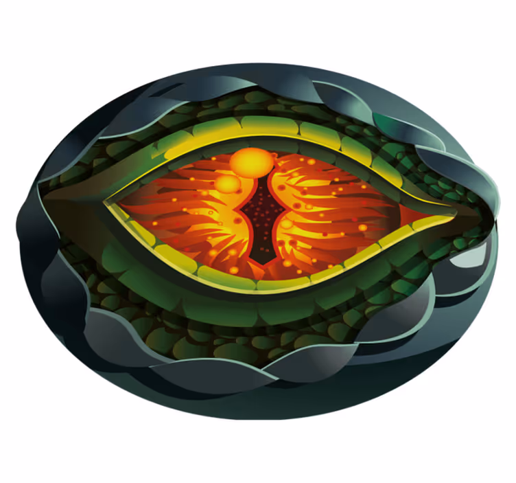 dinosaur eye natural design  animal rug - TenStickers