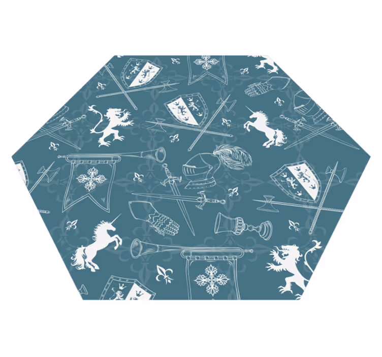 knight seamless pattern  animal rug - TenStickers