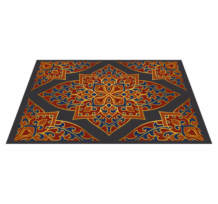 Mandala vinyl rug with elegant mandala design - TenStickers