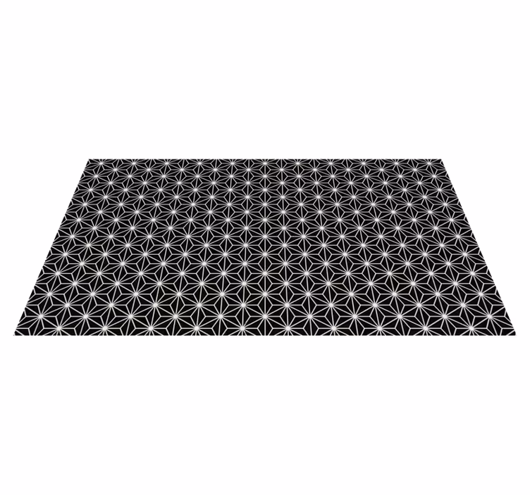 Black and white geometric diamonds rugs - TenStickers