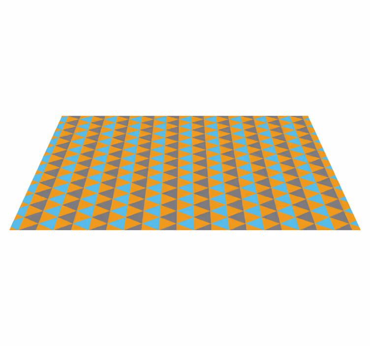Triangular Composition geometric vinyl rug - TenStickers
