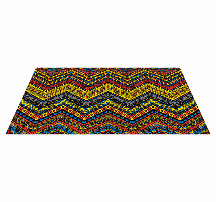 Colourful Tribal vinyl rug - TenStickers