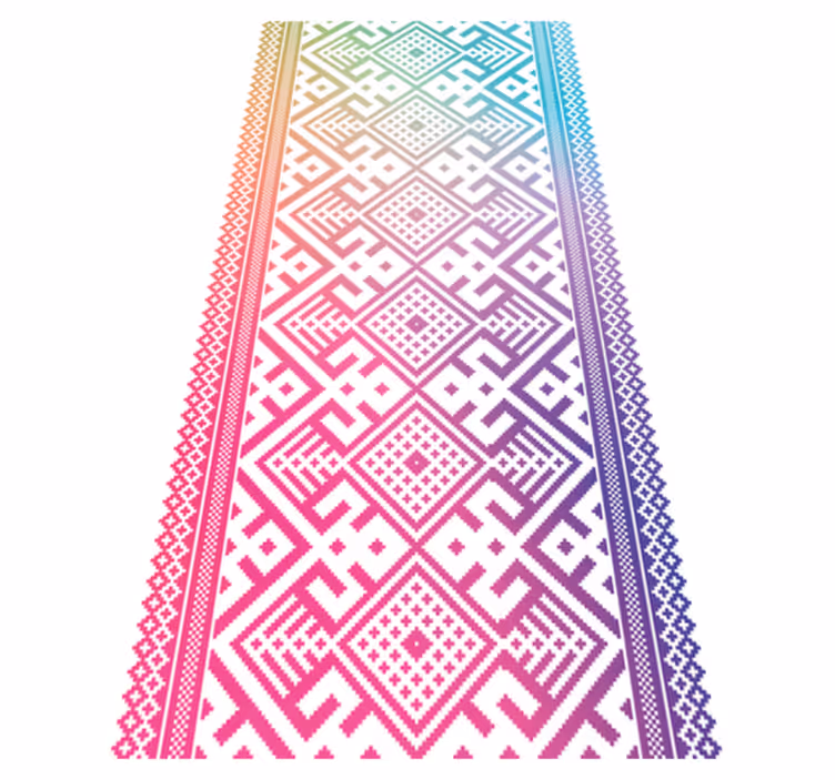 Geometric Playtime kids vinyl rug - TenStickers