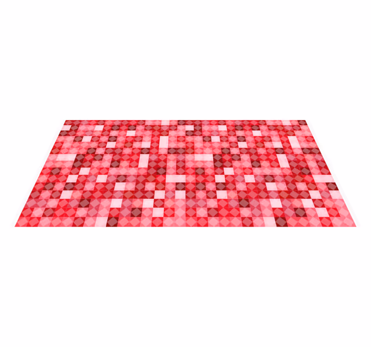 Glass resin mixed mosaic vinyl floor tiles rug - TenStickers