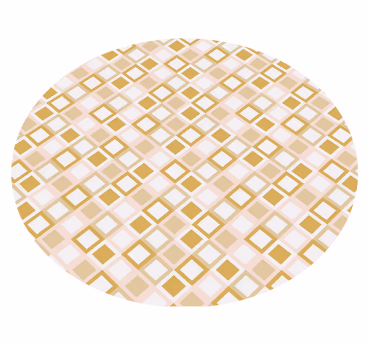 Geometric vinyl rug geometric lattice design - TenStickers