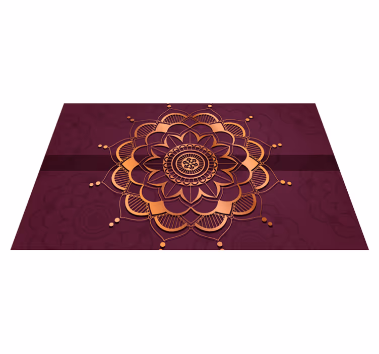 Mandala vinyl rug mandala floor decoration - TenStickers