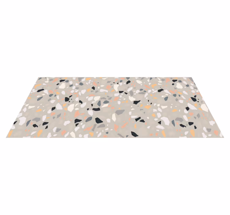 Beige terrazzo texture carpet - TenStickers