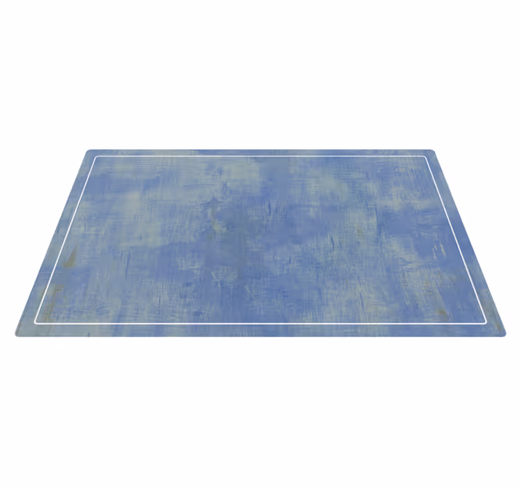 Textured vinyl rug in blue textured surface - TenStickers