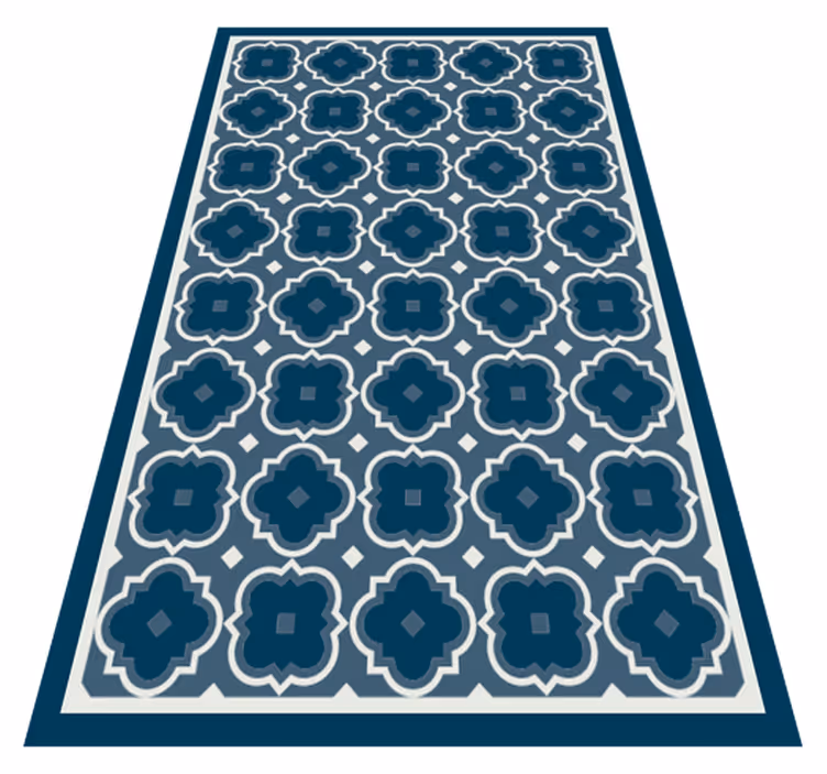 Blue mosaic pattern mosaic floor tiles - TenStickers