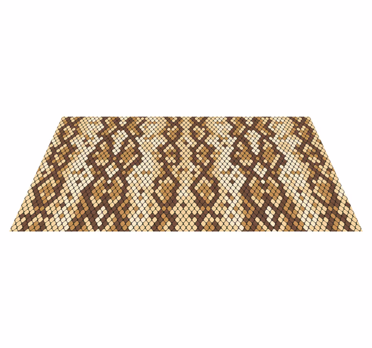 Snake skin print animal print vinyl rug - TenStickers