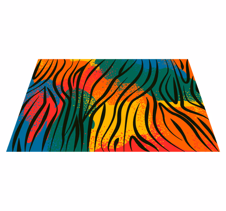 Vibrant Natural Element nature vinyl rug - TenStickers