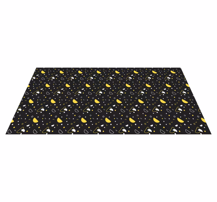 Geometric Lemon Pattern stripes vinyl rug - TenStickers