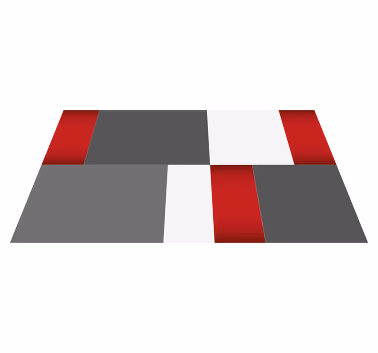 Sleek Cubes minimalist vinyl rug - TenStickers