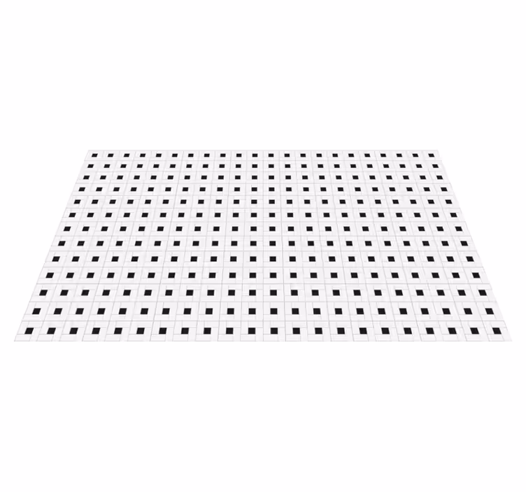 Small squares tile kitchen vinyl rug - TenStickers