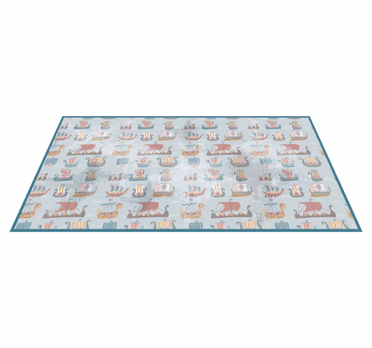 Nautical Nursery kids vinyl rug - TenStickers