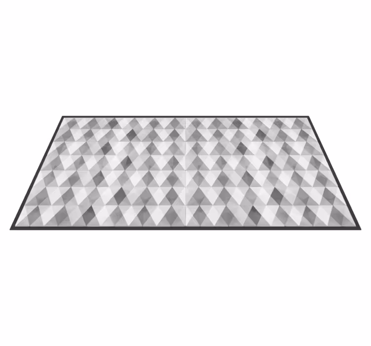 Gray mountains geometric vinyl rugs - TenStickers