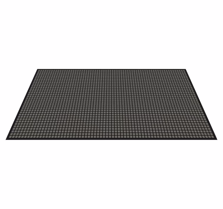 Geometric Grid stripes vinyl rug - TenStickers