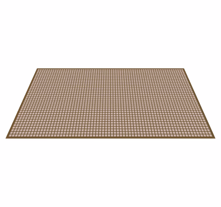 Geometric Grid Pattern stripes vinyl rug - TenStickers