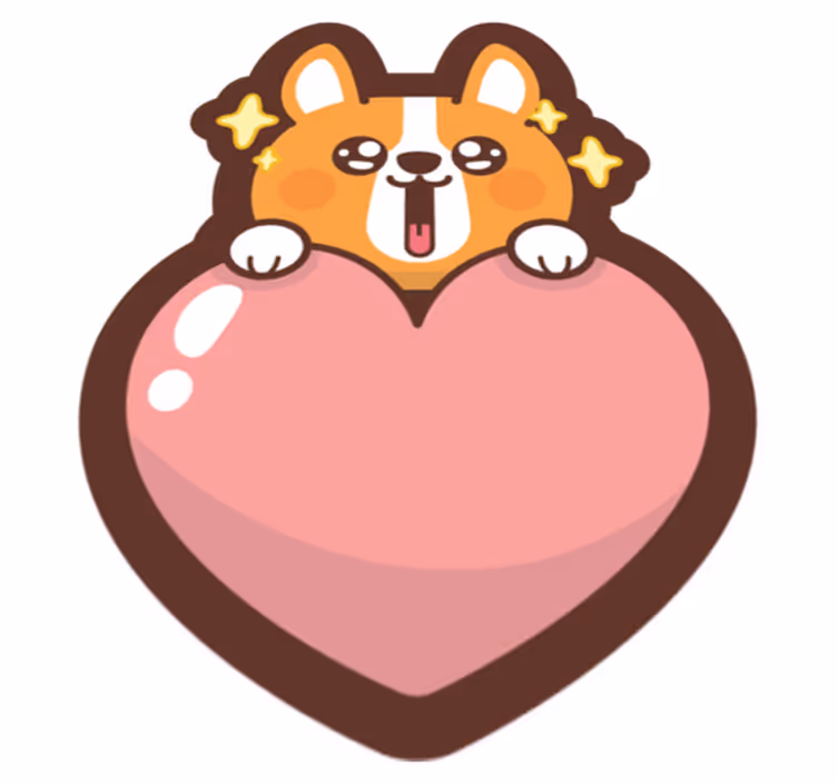 Anime Dog animal vinyl rug - TenStickers