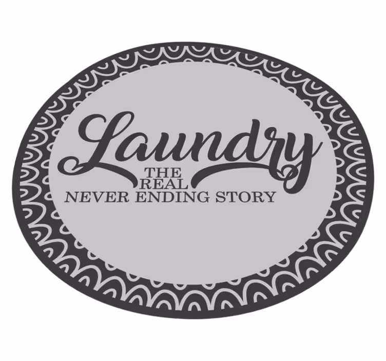 Laundry never ending custom rug - TenStickers