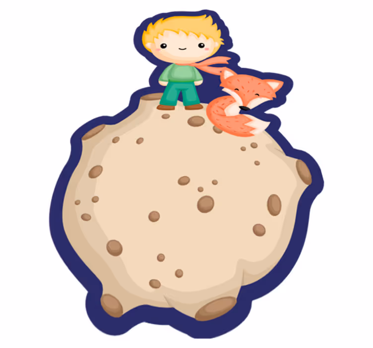 The Little Prince kids vinyl rug - TenStickers