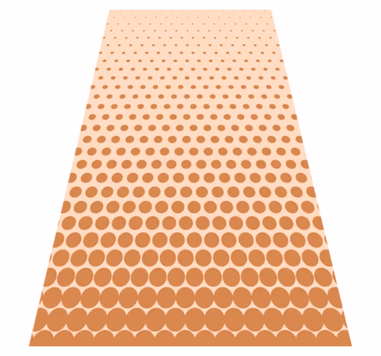 Polka Dot Gradient stripes vinyl rug - TenStickers