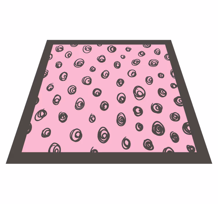 Spiral Pattern Decor bedroom vinyl rug - TenStickers