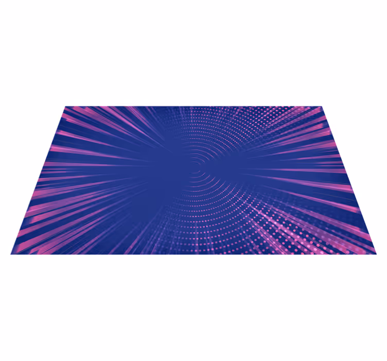 Polka dot vortex geometric rugs - TenStickers