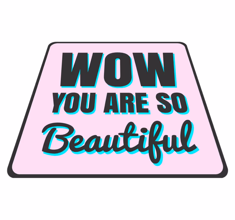 You are so beautiful wow custom rug - TenStickers
