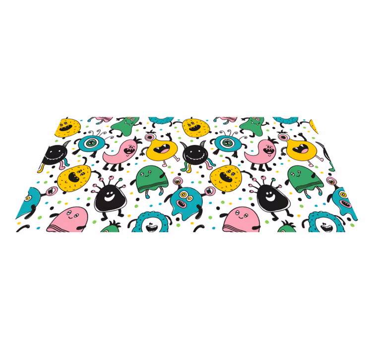 Alien pattern teen vinyl vinyl rug - TenStickers
