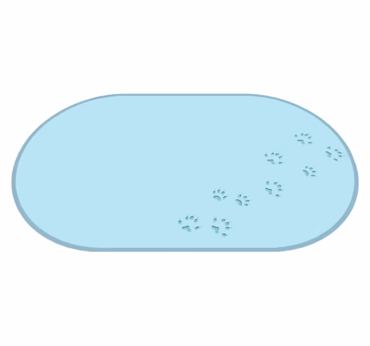 Frozen Pawprint vinyl rug - TenStickers