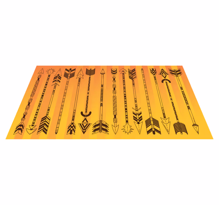 Southwest sunset stripes vinyl carpet - TenStickers