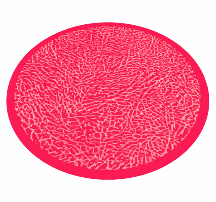 Textured vinyl rug in vibrant pink design - TenStickers