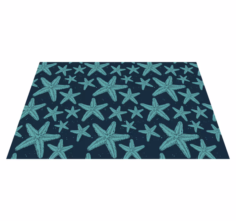 Starfish bluetones bathroom flooring - TenStickers