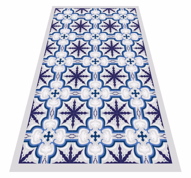Floral Beija vintage vinyl rug - TenStickers