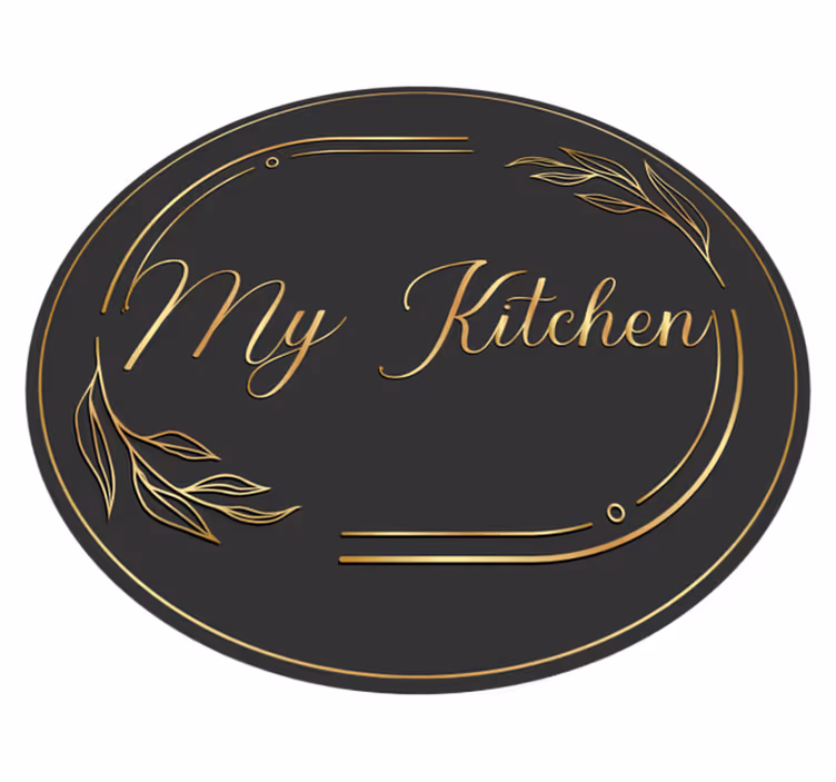 Kitchen elegant style kitchen vinyl rug - TenStickers