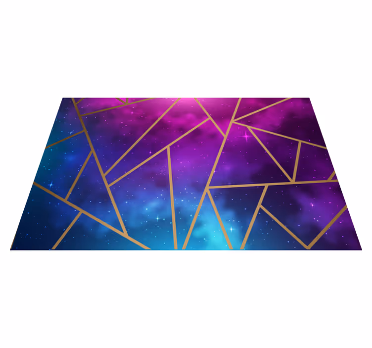 Galaxy triangle tiles tile carpet - TenStickers