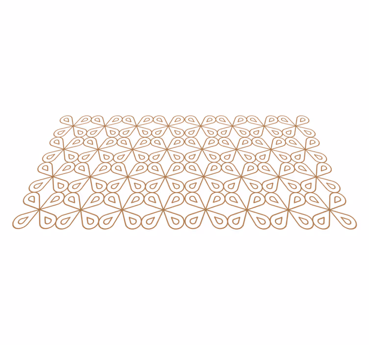 Elegant white tiles tile carpet - TenStickers