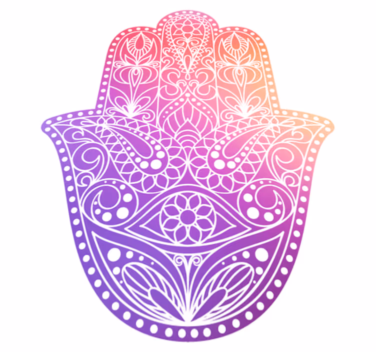 Mandala vinyl rug with hand-drawn design - TenStickers