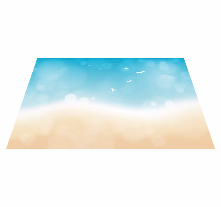 Beach effect nature vinyl rug - TenStickers