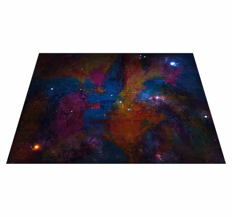 Abstract splash Rug modern rug - TenStickers