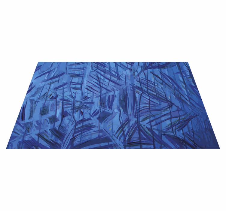 Nature vinyl rug with exotic foliage design - TenStickers