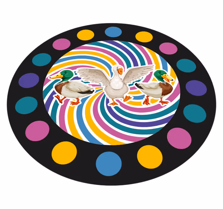 Duck duck goose circle game mat - TenStickers