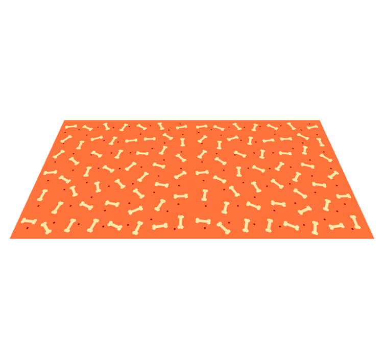 Bone Motif entrance hall vinyl rug - TenStickers