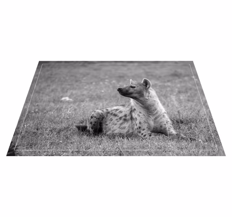Animal cute hyena animal vinyl rug - TenStickers